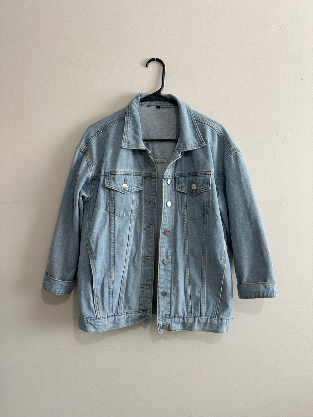 Oversized Light Blue Denim Jacket